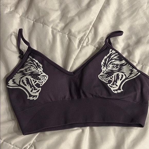 Darc Sport Purple Dual Wolf Sports Bra Size  M - Picture 1 of 3